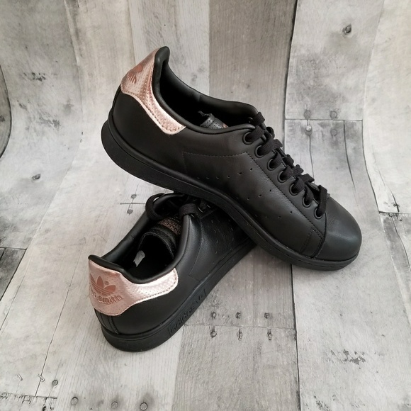 Adidas Stan Smith Rose Gold Black shoes sneakers - Picture 8 of 8